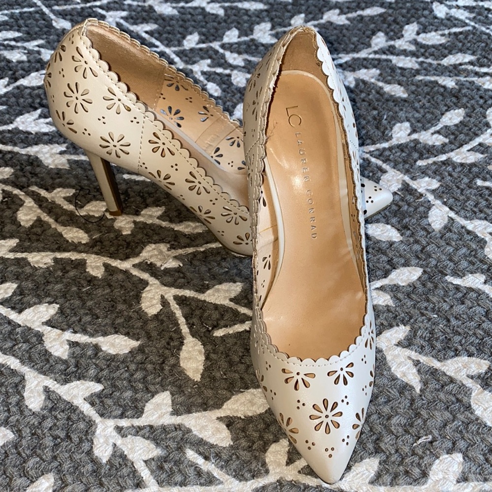 Lauren Conrad Eyelet Heels